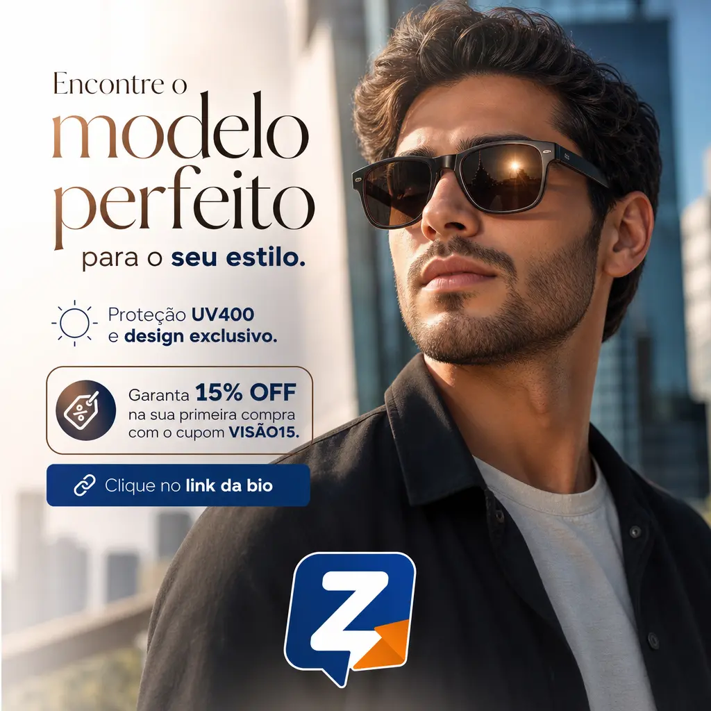 Conteúdo criado no Zé Post para um negócio do segmento ótica