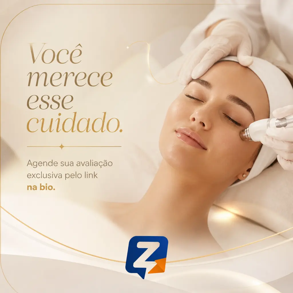 Conteúdo criado no Zé Post para um negócio do segmento estética