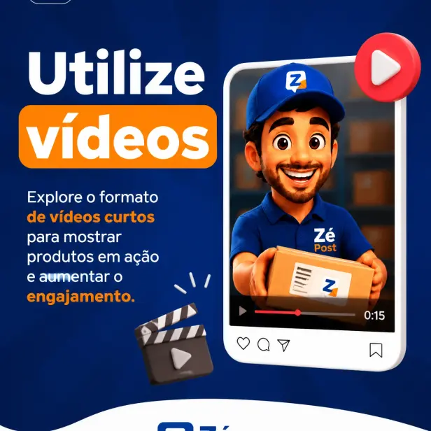 Slide 4 do carrossel: "Utilize vídeos"